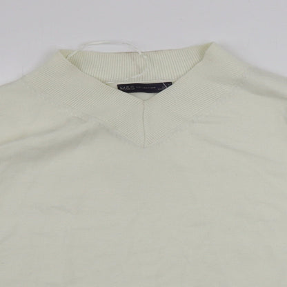 Womens UK Size S Marks and Spencer Ivory Pullover Jumper