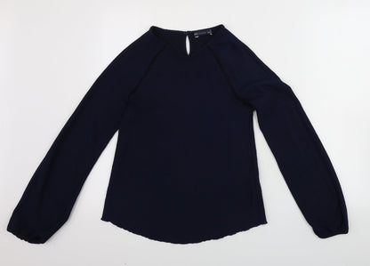 Womens UK Size 8 Marks and Spencer Blue Pullover Jumper