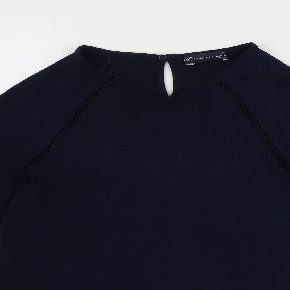 Womens UK Size 8 Marks and Spencer Blue Pullover Jumper