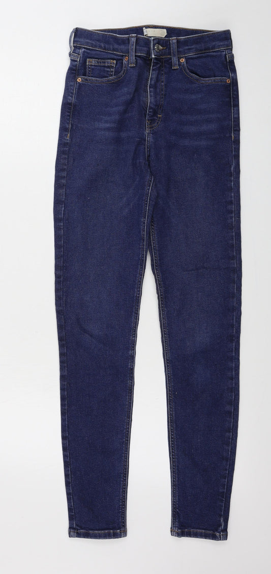 Topshop  Womens Blue   Skinny Jeans Size 28 in L27 in
