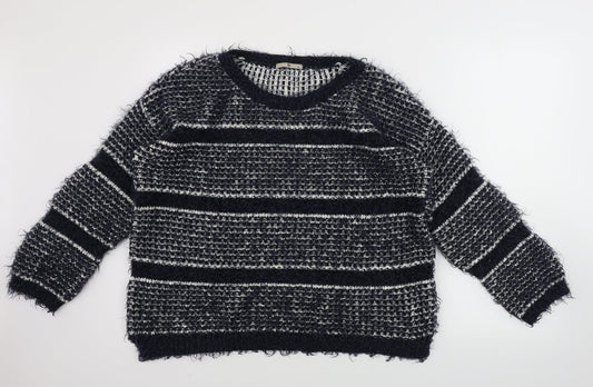 TU Womens Blue Striped  Pullover Jumper Size 16