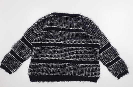 TU Womens Blue Striped  Pullover Jumper Size 16