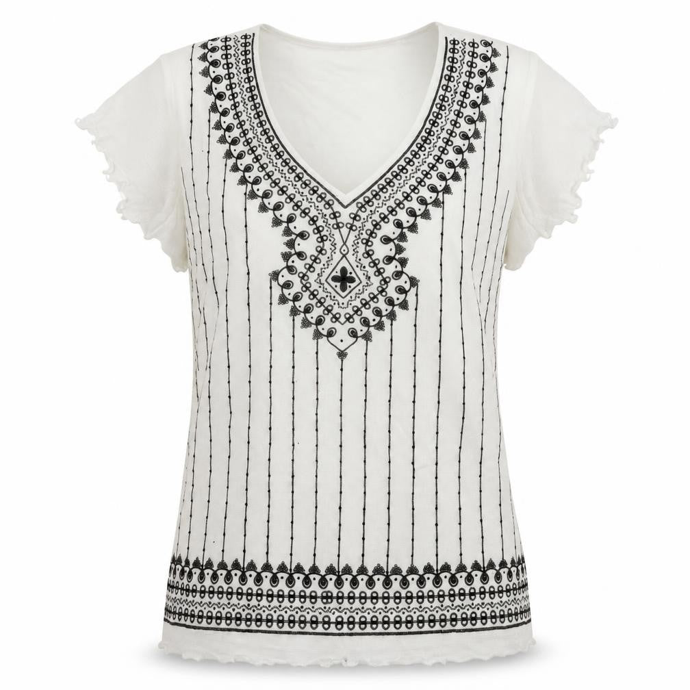 Womens UK Size M EWM White Basic T-Shirt