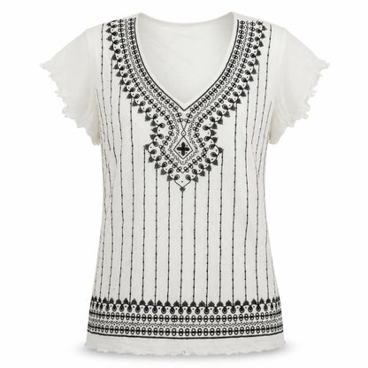 Womens UK Size M EWM White Basic T-Shirt