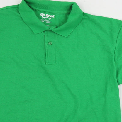 Gildan  Mens Green    Polo Size L