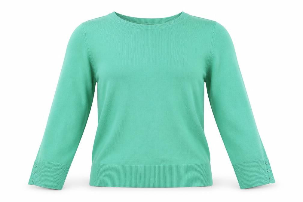 Womens UK Size 12 BHS Green Pullover Jumper