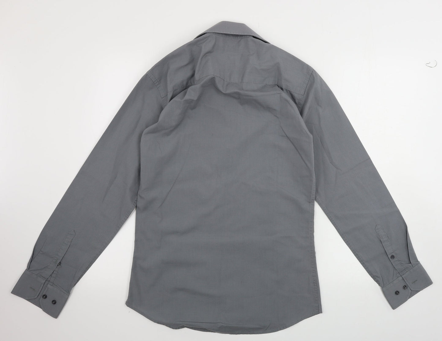 Mens UK Collar Size 14 NEXT Smart Grey  Dress Shirt
