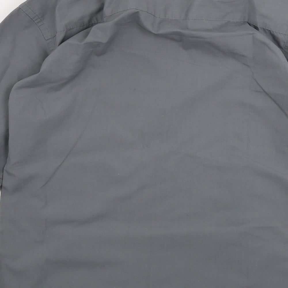 Mens UK Collar Size 14 NEXT Smart Grey  Dress Shirt