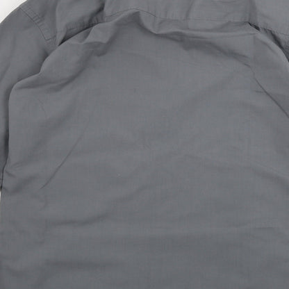 Mens UK Collar Size 14 NEXT Smart Grey  Dress Shirt