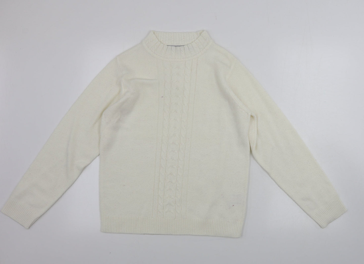 Womens UK Size M EWM Beige Pullover Jumper
