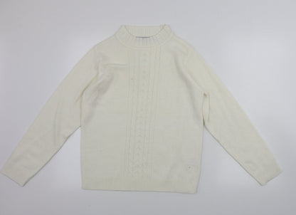 Womens UK Size M EWM Beige Pullover Jumper