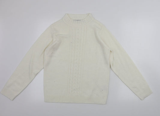 Womens UK Size M EWM Beige Pullover Jumper