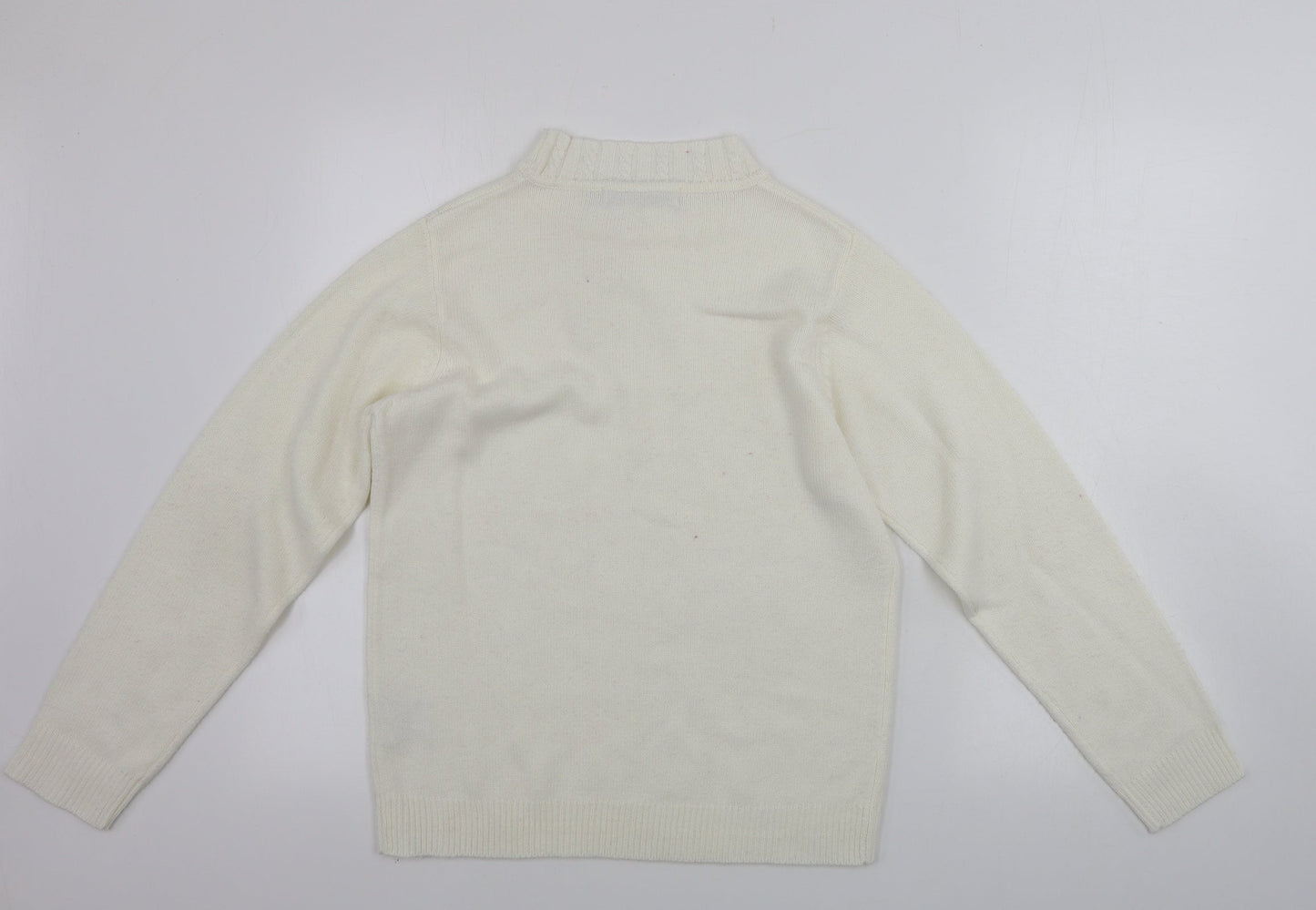 Womens UK Size M EWM Beige Pullover Jumper