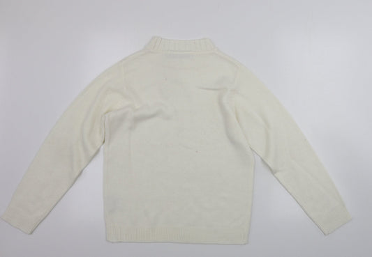 Womens UK Size M EWM Beige Pullover Jumper