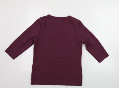 Womens UK Size 8 Klass Purple Pullover Jumper