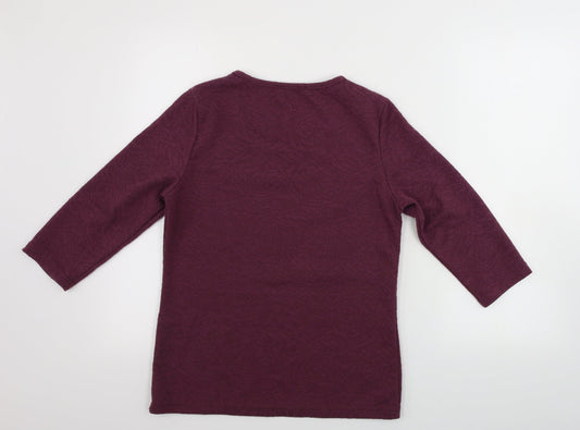 Klass  Womens Purple   Pullover Jumper Size 8