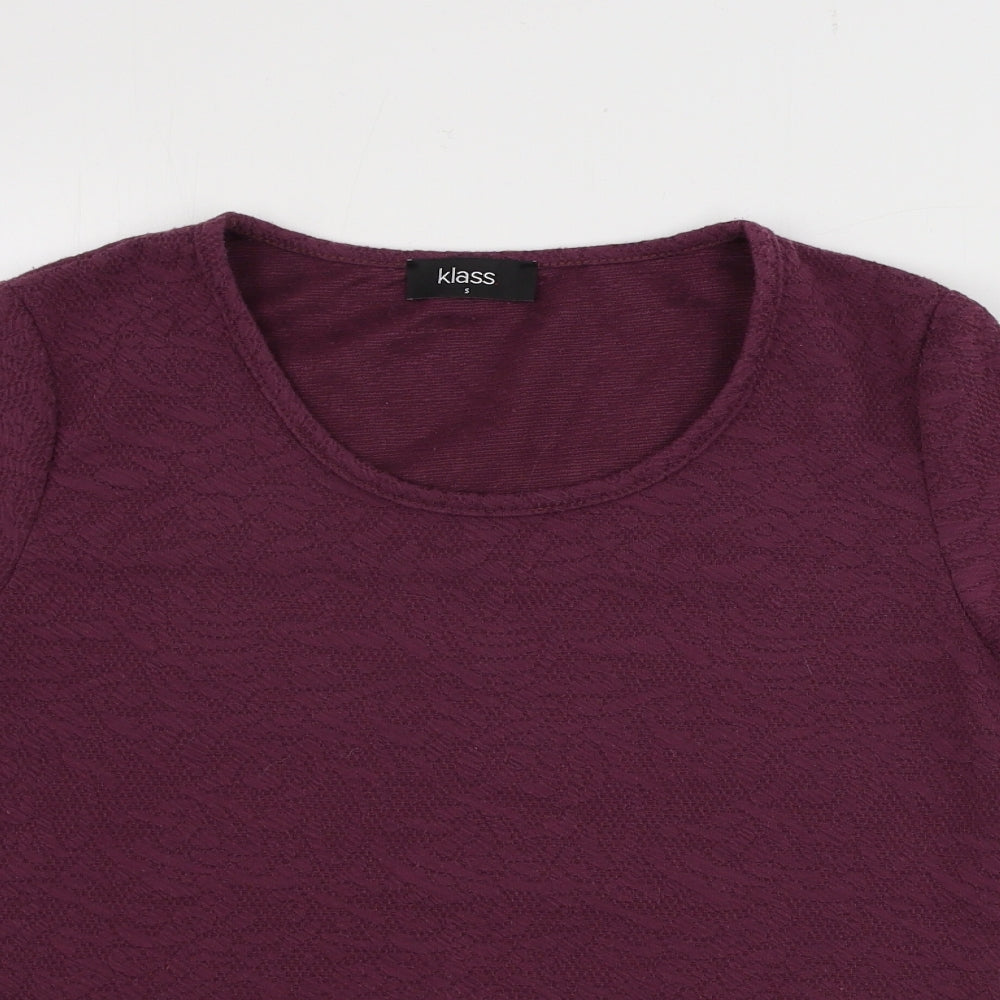 Womens UK Size 8 Klass Purple Pullover Jumper