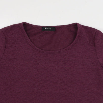 Womens UK Size 8 Klass Purple Pullover Jumper