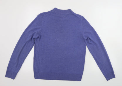 Womens UK Size 8 Marks and Spencer Blue Pullover Jumper