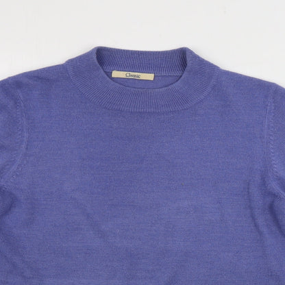 Womens UK Size 8 Marks and Spencer Blue Pullover Jumper