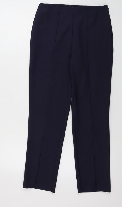Womens UK Size 8 Marks and Spencer Regular Fit  Blue Trousers