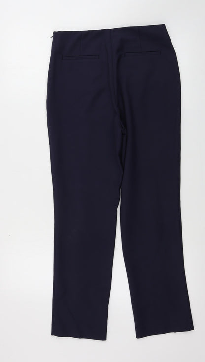 Womens UK Size 8 Marks and Spencer Regular Fit  Blue Trousers