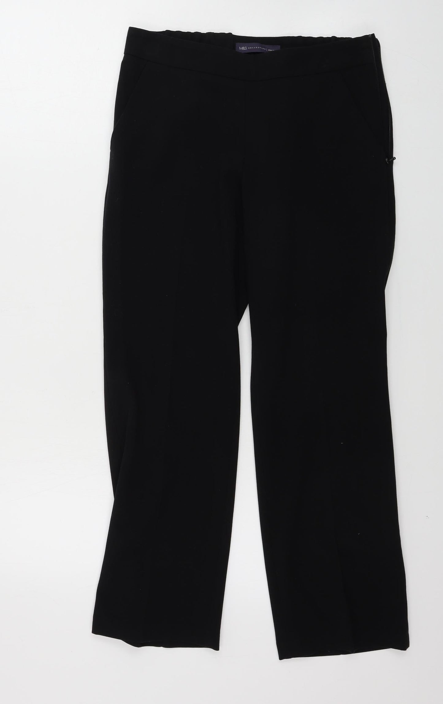 Womens UK Size 6 Marks and Spencer Regular Fit  Black Trousers