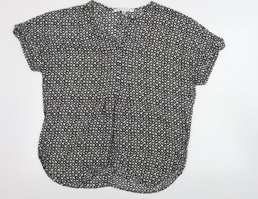 Womens UK Size L Max Studio White Basic Blouse