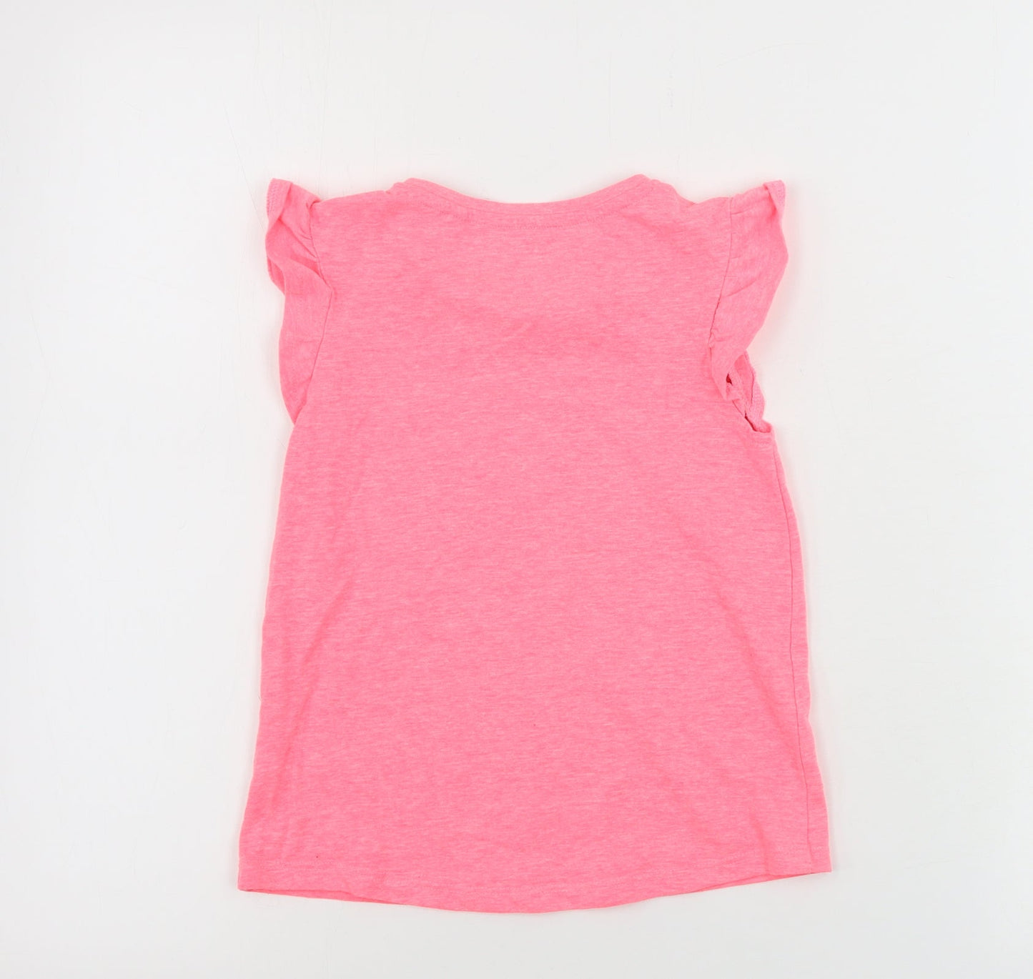 TU Girls Pink   Basic T-Shirt Size 5-6 Years