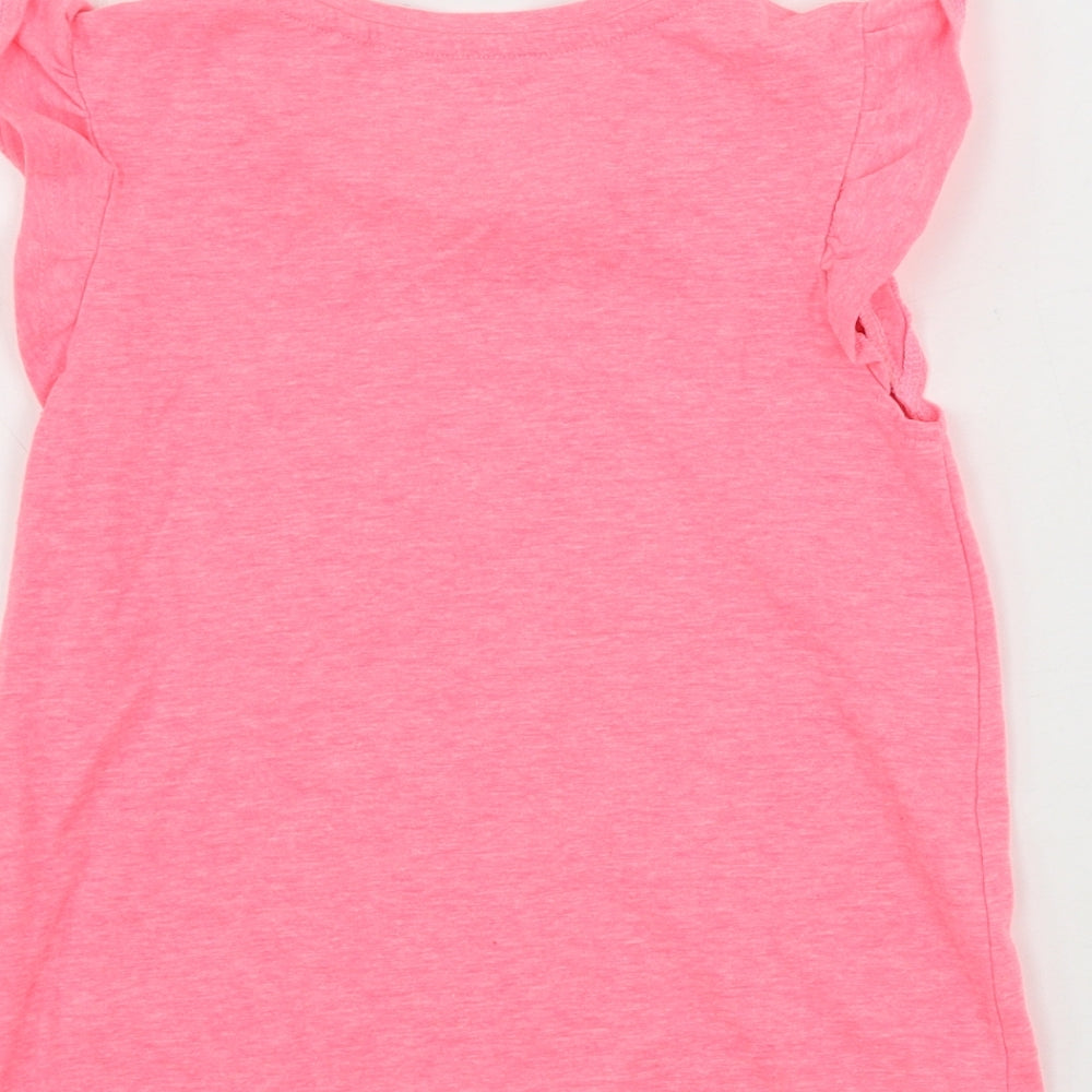 TU Girls Pink   Basic T-Shirt Size 5-6 Years