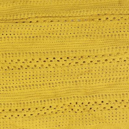 Womens UK Size M Papaya Yellow Pullover Jumper