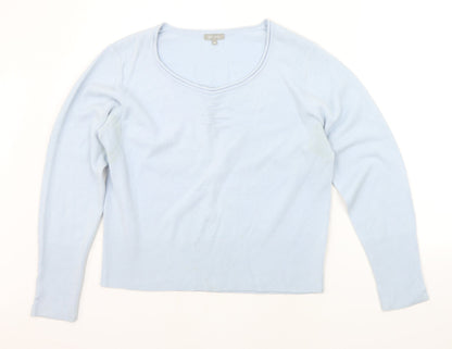 Womens UK Size 18 Per Una Blue Pullover Jumper