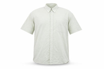 Mens UK Size XL EA Menswear Green  Button-Up Short Sleeve Casual Shirt