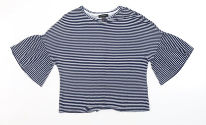 Womens UK Size 10 Atmosphere Blue Basic T-Shirt