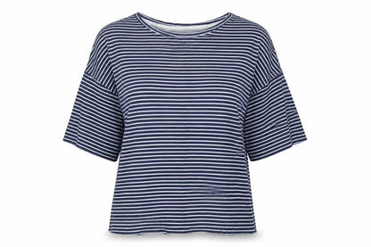 Womens UK Size 10 Atmosphere Blue Basic T-Shirt
