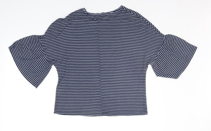 Womens UK Size 10 Atmosphere Blue Basic T-Shirt