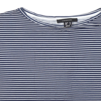 Womens UK Size 10 Atmosphere Blue Basic T-Shirt