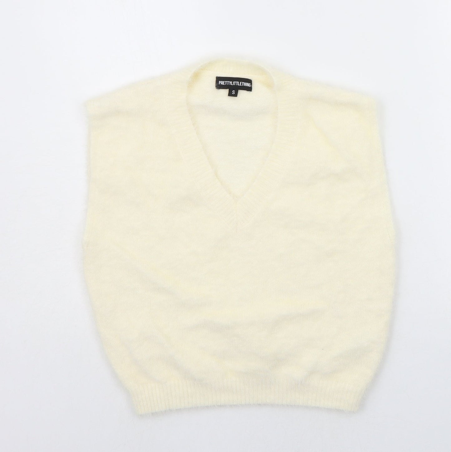 Womens UK Size S PRETTYLITTLETHING Beige Pullover Jumper