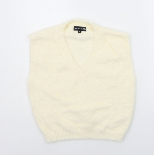 Womens UK Size S PRETTYLITTLETHING Beige Pullover Jumper