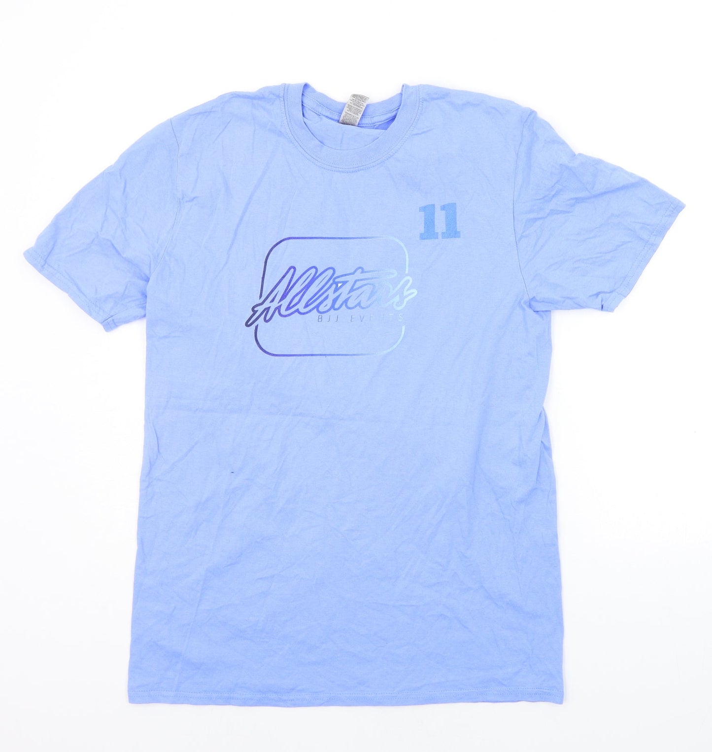 Mens UK Size M Gildan Blue  T-Shirt
