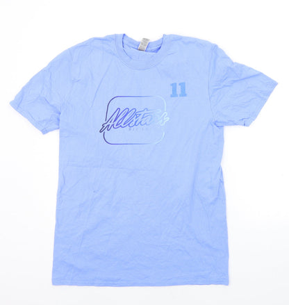 Mens UK Size M Gildan Blue  T-Shirt