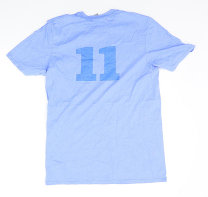 Mens UK Size M Gildan Blue  T-Shirt