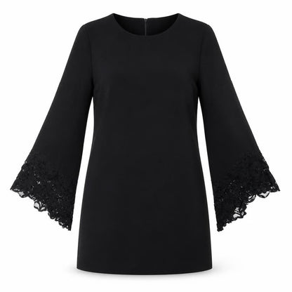 Zara Womens Black Houndstooth  A-Line  Size XS