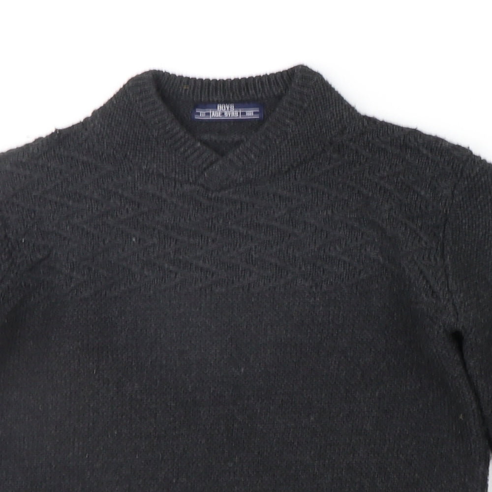 Matalan Boys Grey   Pullover Jumper Size 9 Years