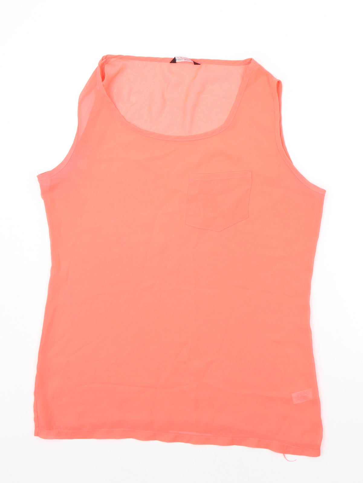 Womens UK Size 12 Select Orange Basic Tank