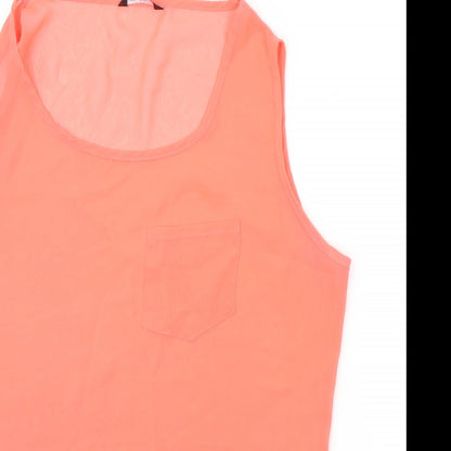 Womens UK Size 12 Select Orange Basic Tank