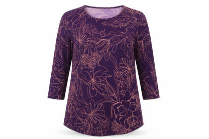 Womens UK Size M MR MAX Purple Basic Blouse