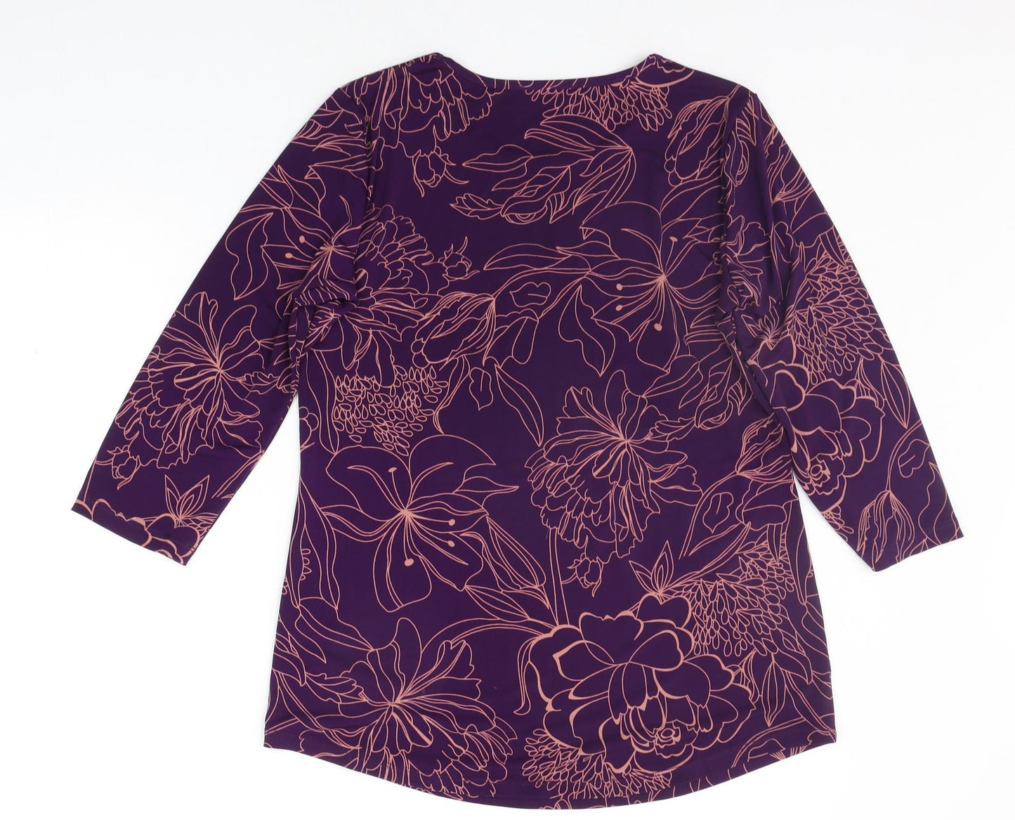 Womens UK Size M MR MAX Purple Basic Blouse
