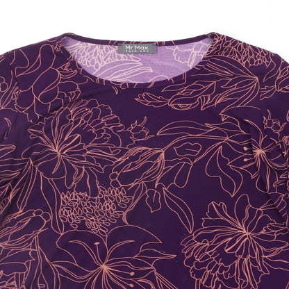 Womens UK Size M MR MAX Purple Basic Blouse