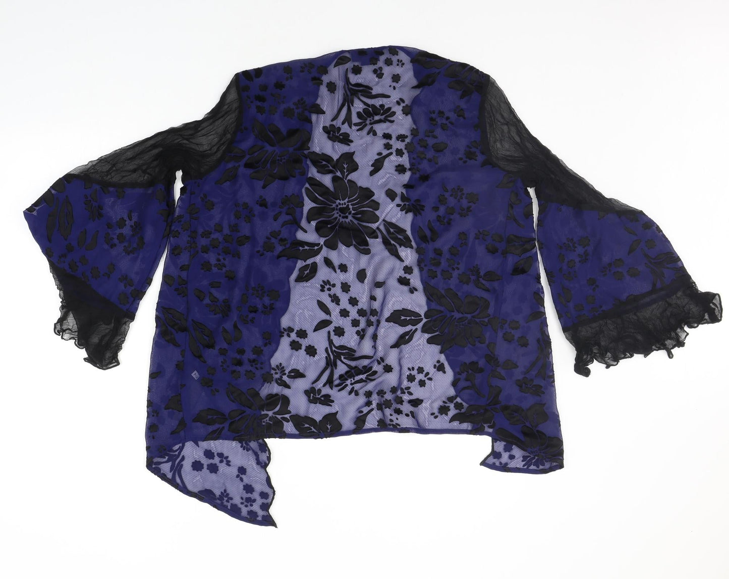 Womens UK Size 8 Topshop Blue Cardigan Jumper